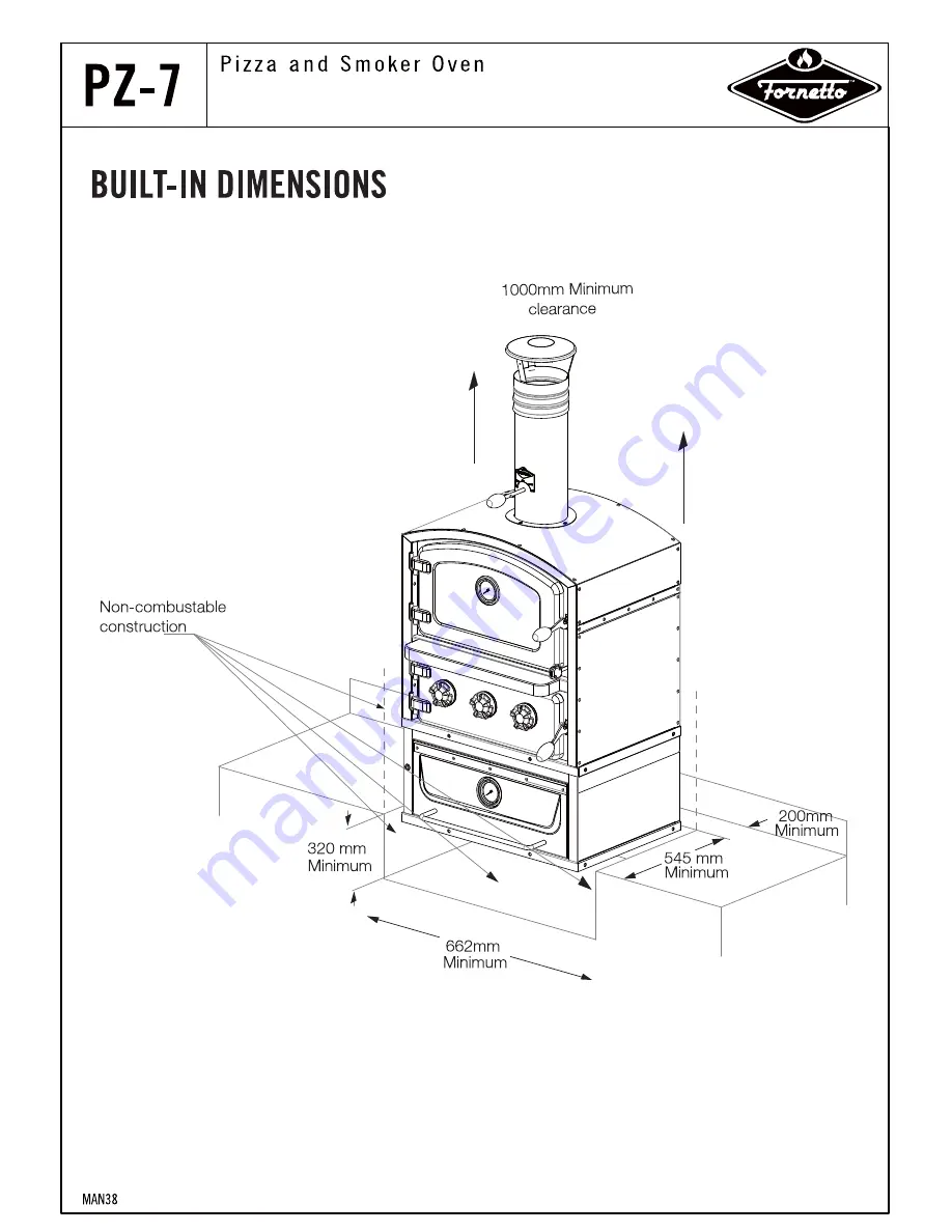 Fornetto PZ-7 Operating Manual Download Page 38