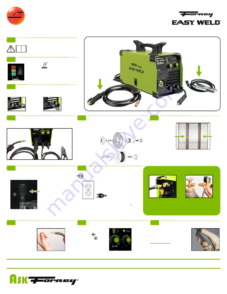 Forney 140 MP Quick Start Manual Download Page 1