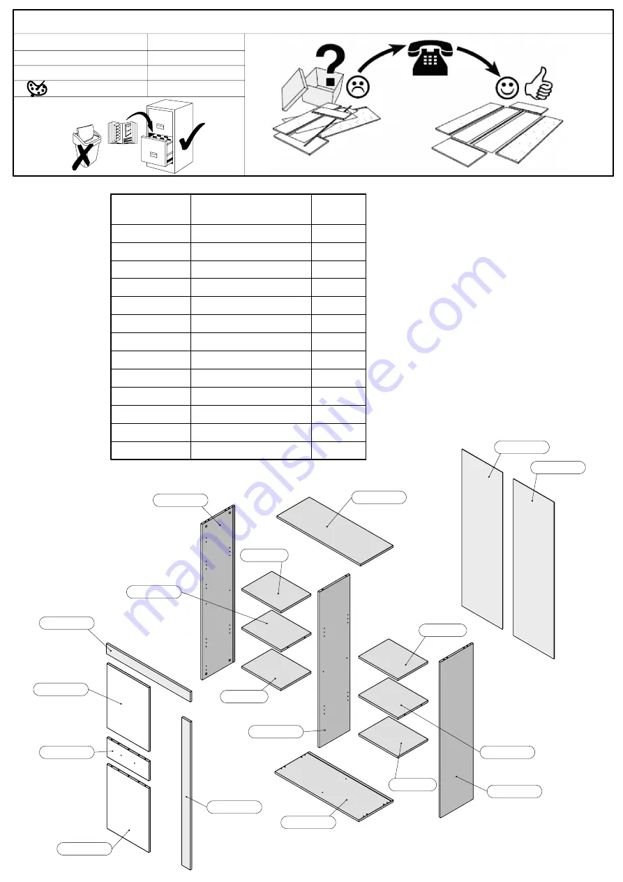 Forte ATZM012LB-0001 Assembling Instruction Download Page 40