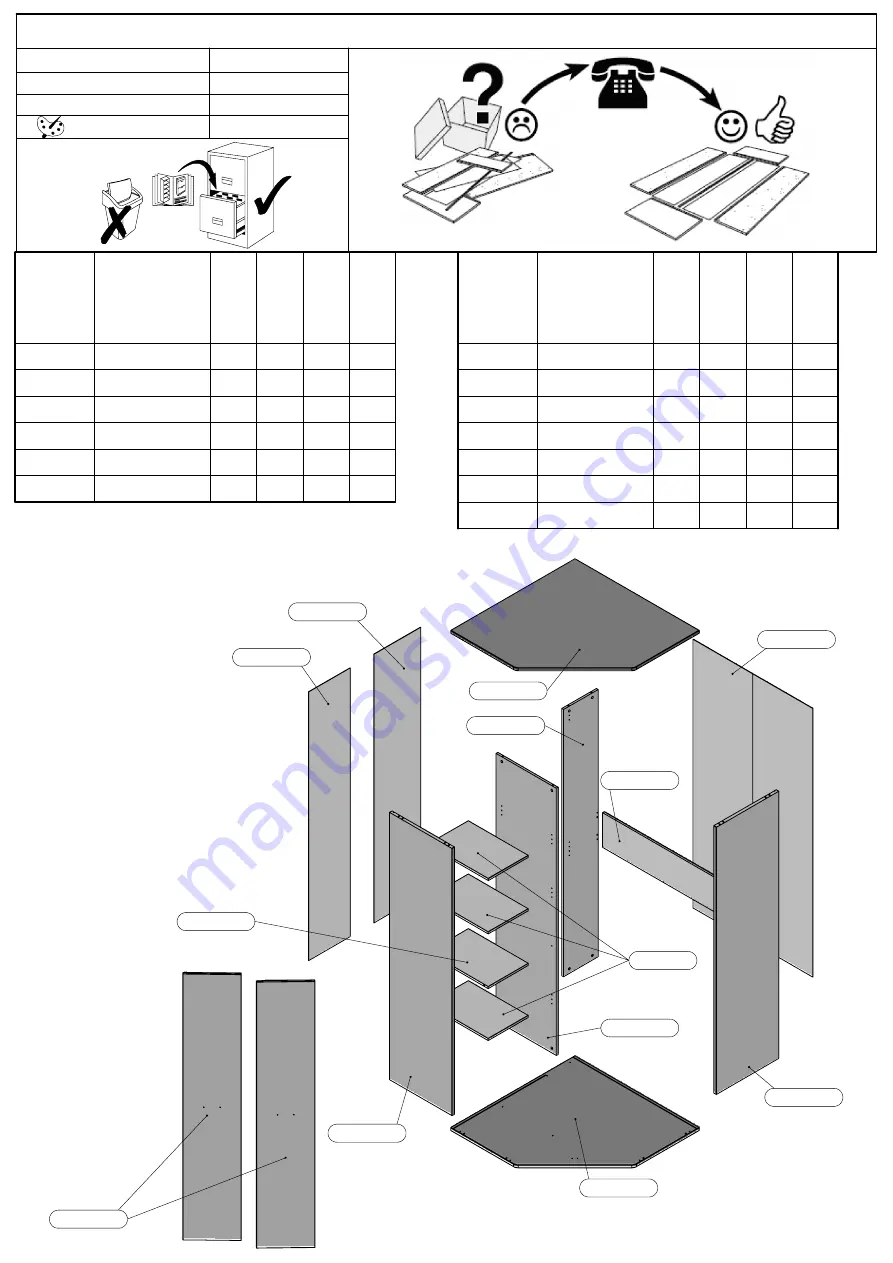 Forte CHRBS891 Assembling Instruction Download Page 5