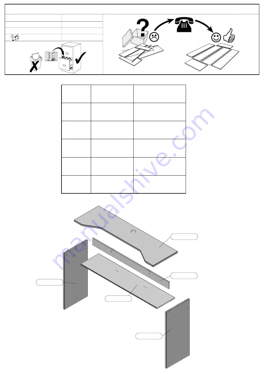 Forte Claritudo CXTR212 Assembling Instruction Download Page 5