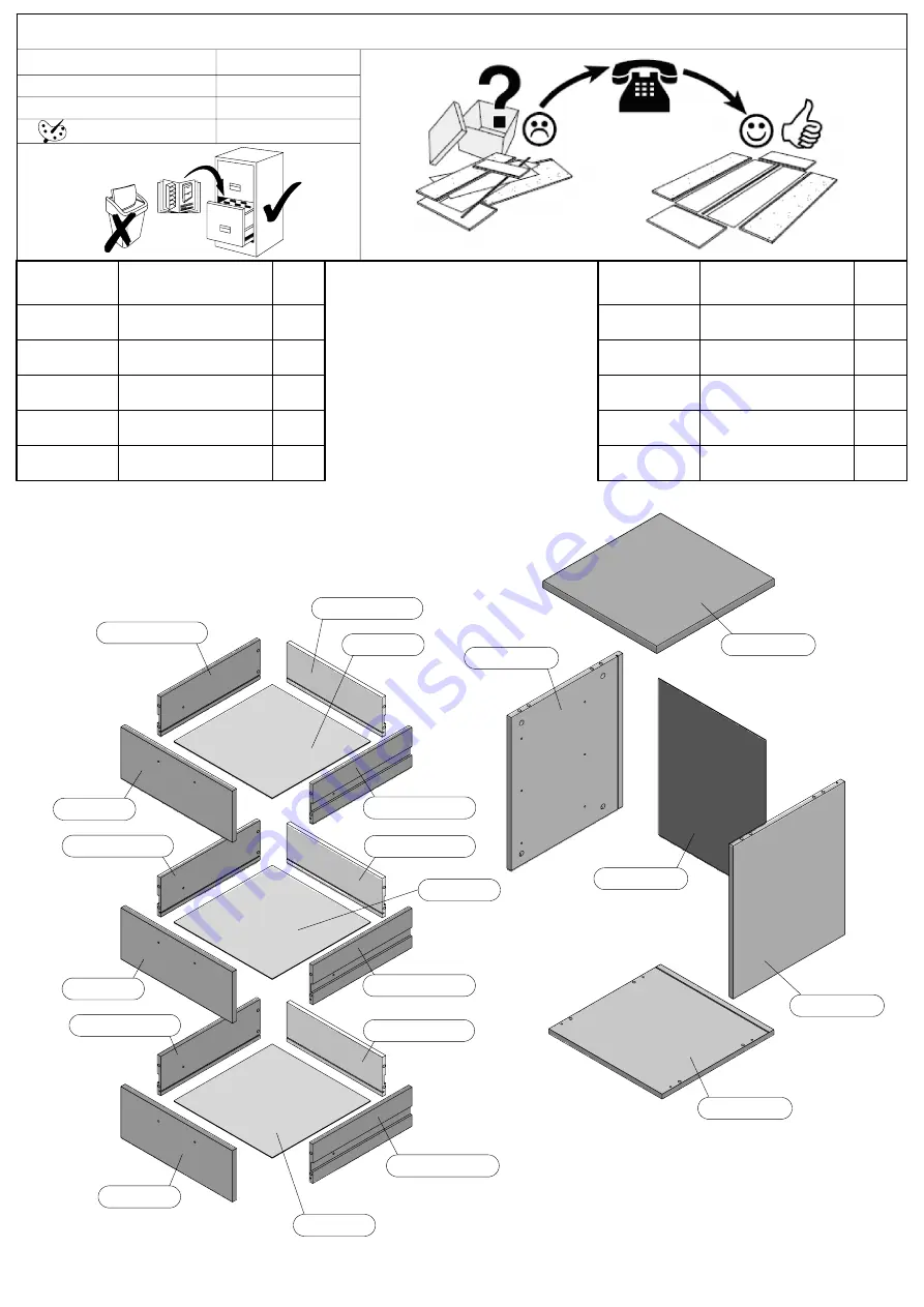 Forte Clif CLFC111 Assembling Instruction Download Page 5