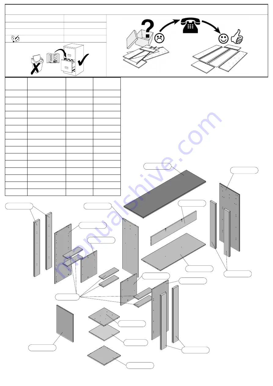 Forte Clif MFF2013 Assembling Instruction Download Page 5