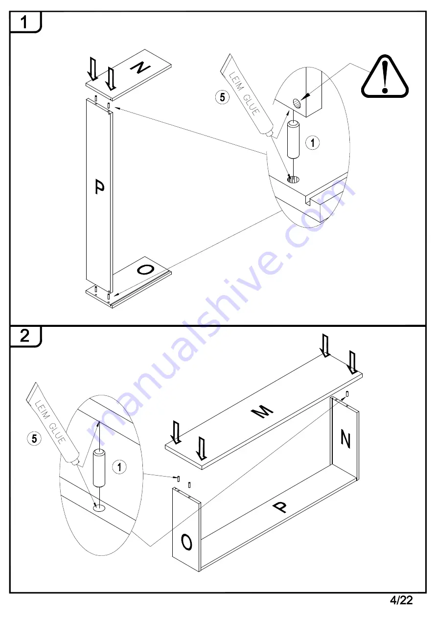 Forte CLPV85 Assembling Instruction Download Page 4