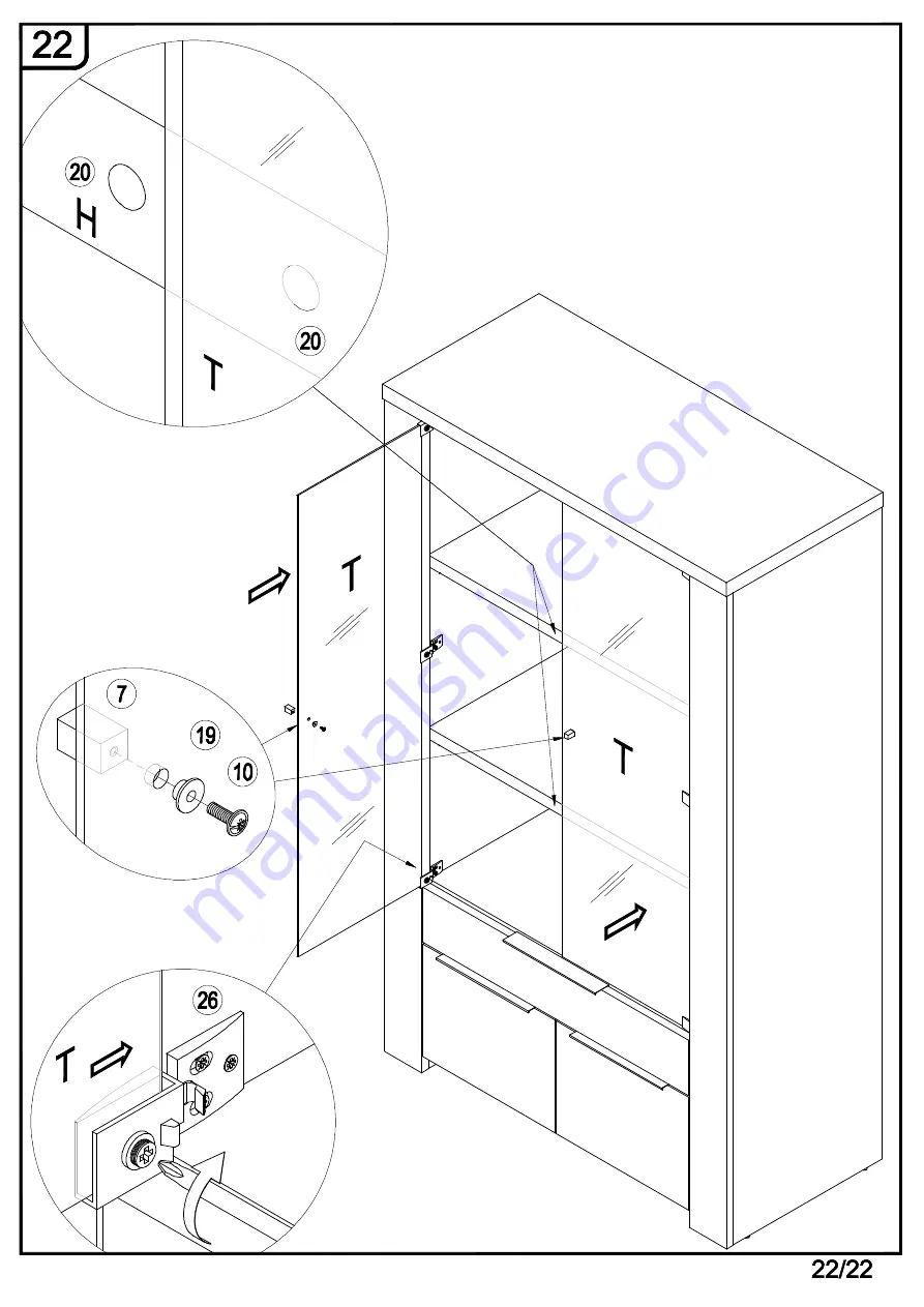 Forte CLPV85 Assembling Instruction Download Page 23