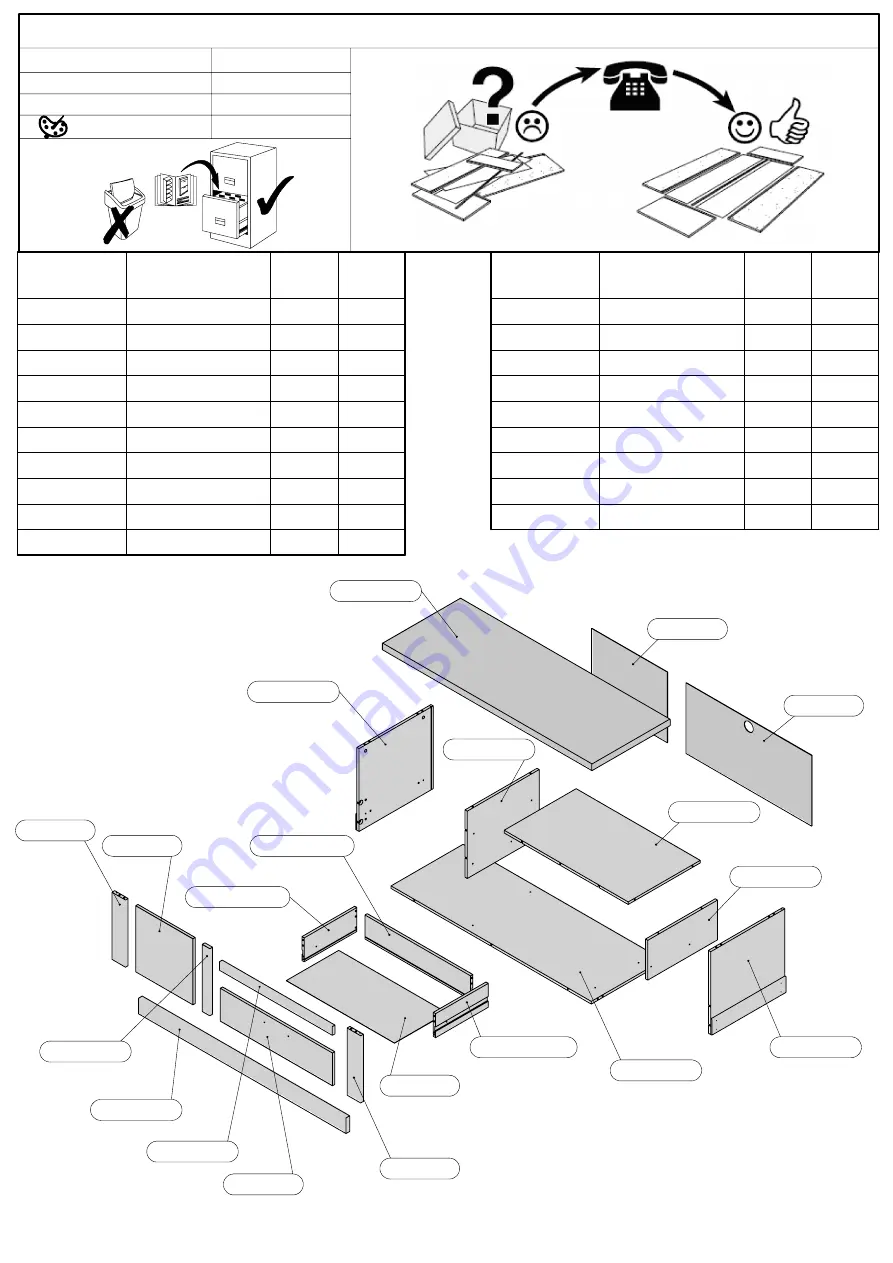 Forte DURV812-C818 Assembling Instruction Download Page 41