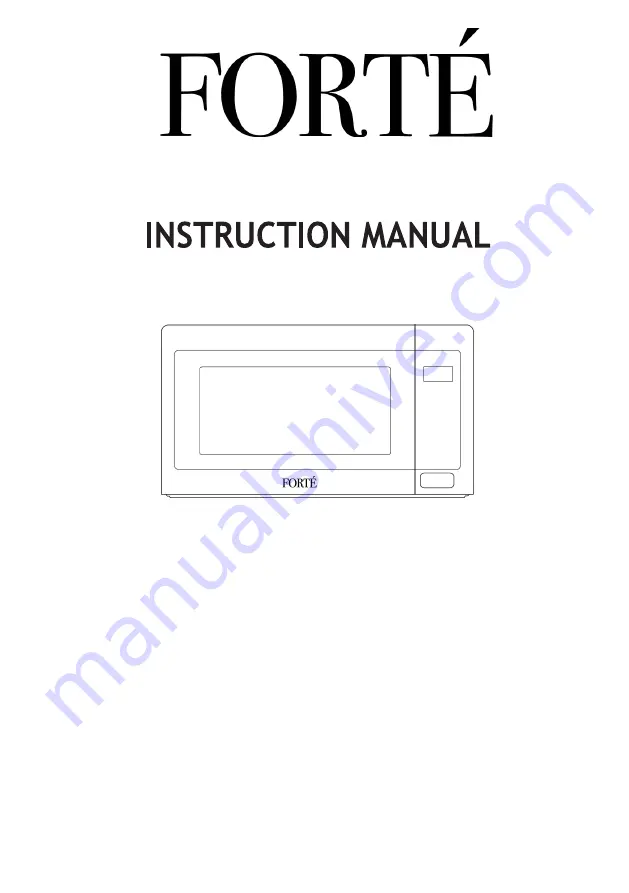 Forte F2422MV5SS Instruction Manual Download Page 1