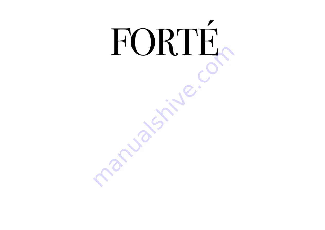 Forte F24DWS250SS Installation Manual Download Page 1