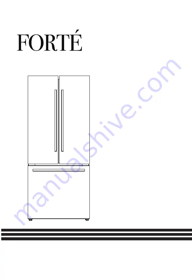 Forte FFD18ES250SS Instruction Manual Download Page 1