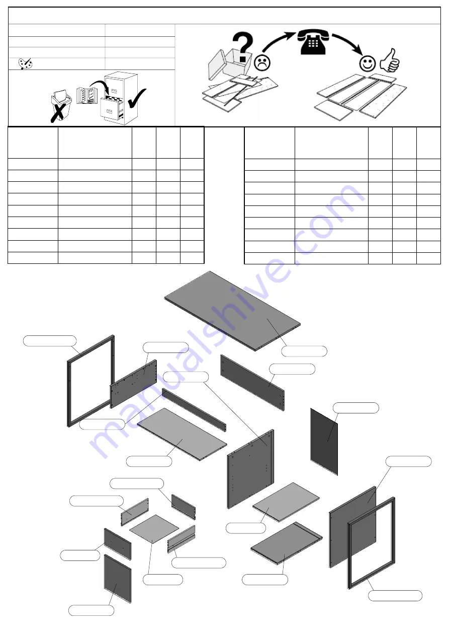 Forte HUDB211R Assembling Instruction Download Page 5