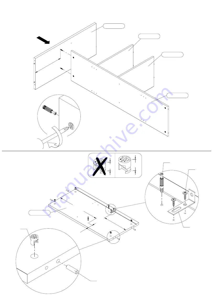 Forte HUDR421R Assembling Instruction Download Page 8