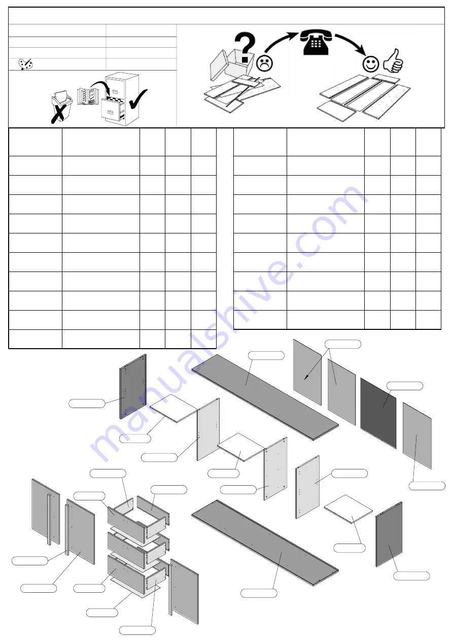 Forte HYTK241L Assembling Instruction Download Page 5