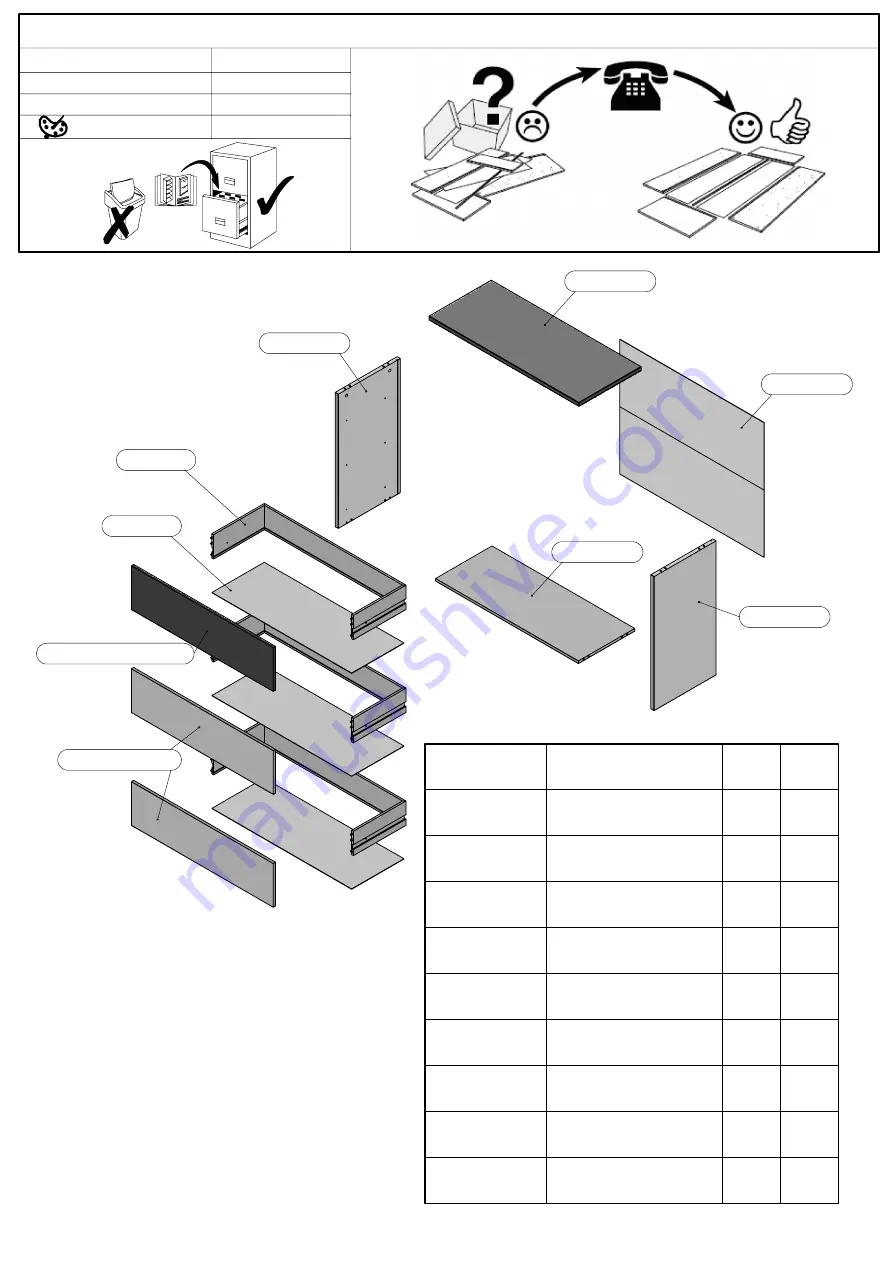 Forte JBMK211 Assembling Instruction Download Page 5