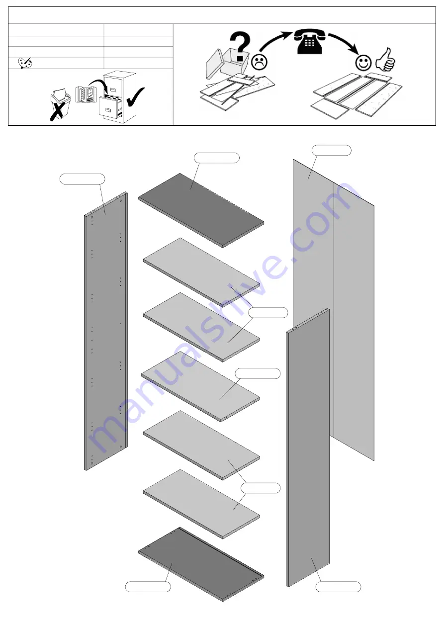 Forte KFLR823 Assembling Instruction Download Page 5