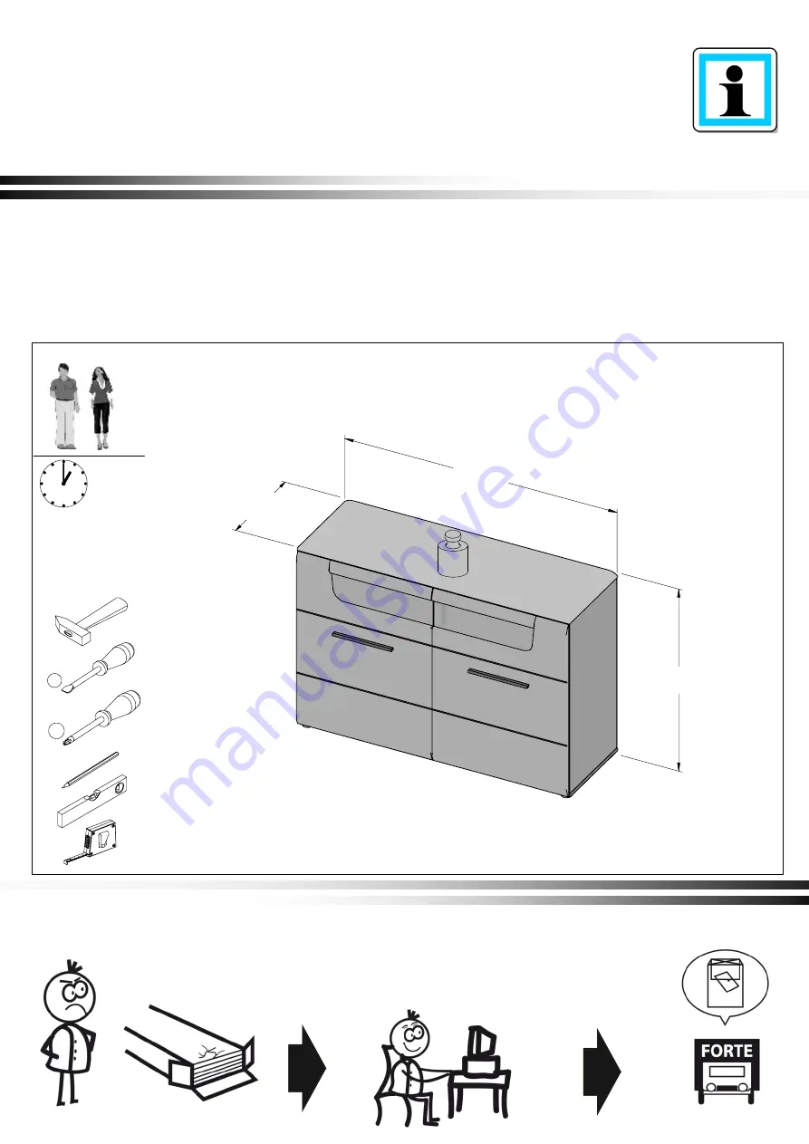 Forte MADRANO MEGD221 Assembling Instruction Download Page 1