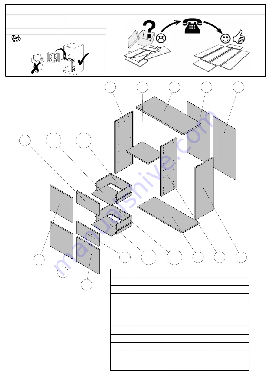 Forte QUADRO QDRK15 Assembling Instruction Download Page 4