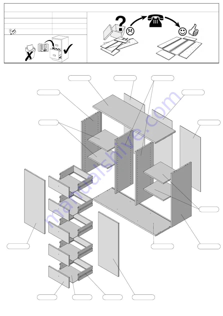 Forte Tempra T2KK45 Assembling Instruction Download Page 5