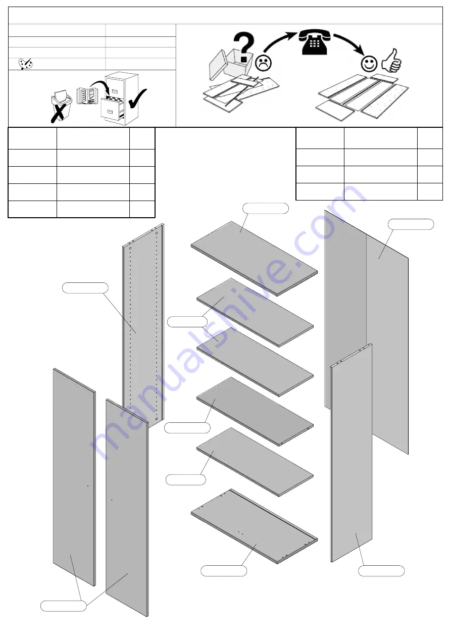 Forte Tempra T2KK521 Assembling Instruction Download Page 4