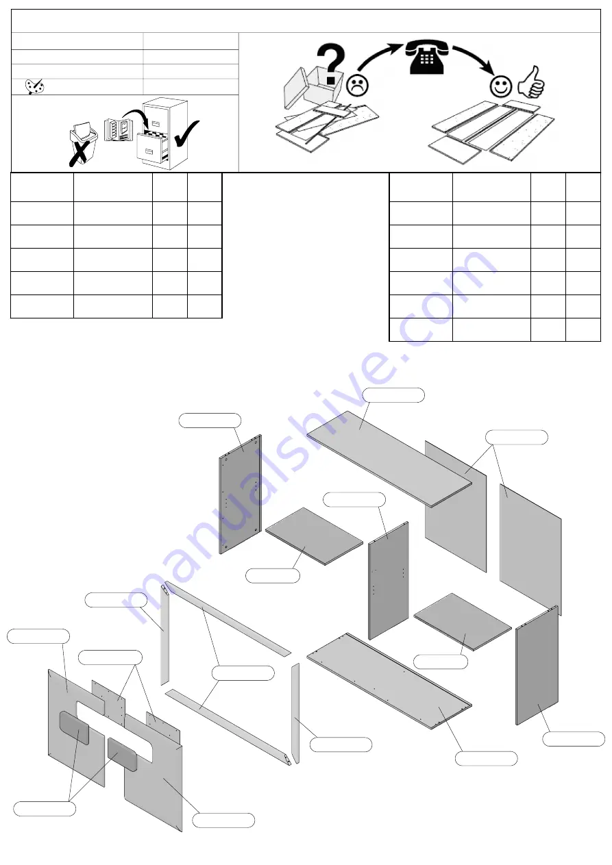 Forte TMSK211 Assembling Instruction Download Page 5