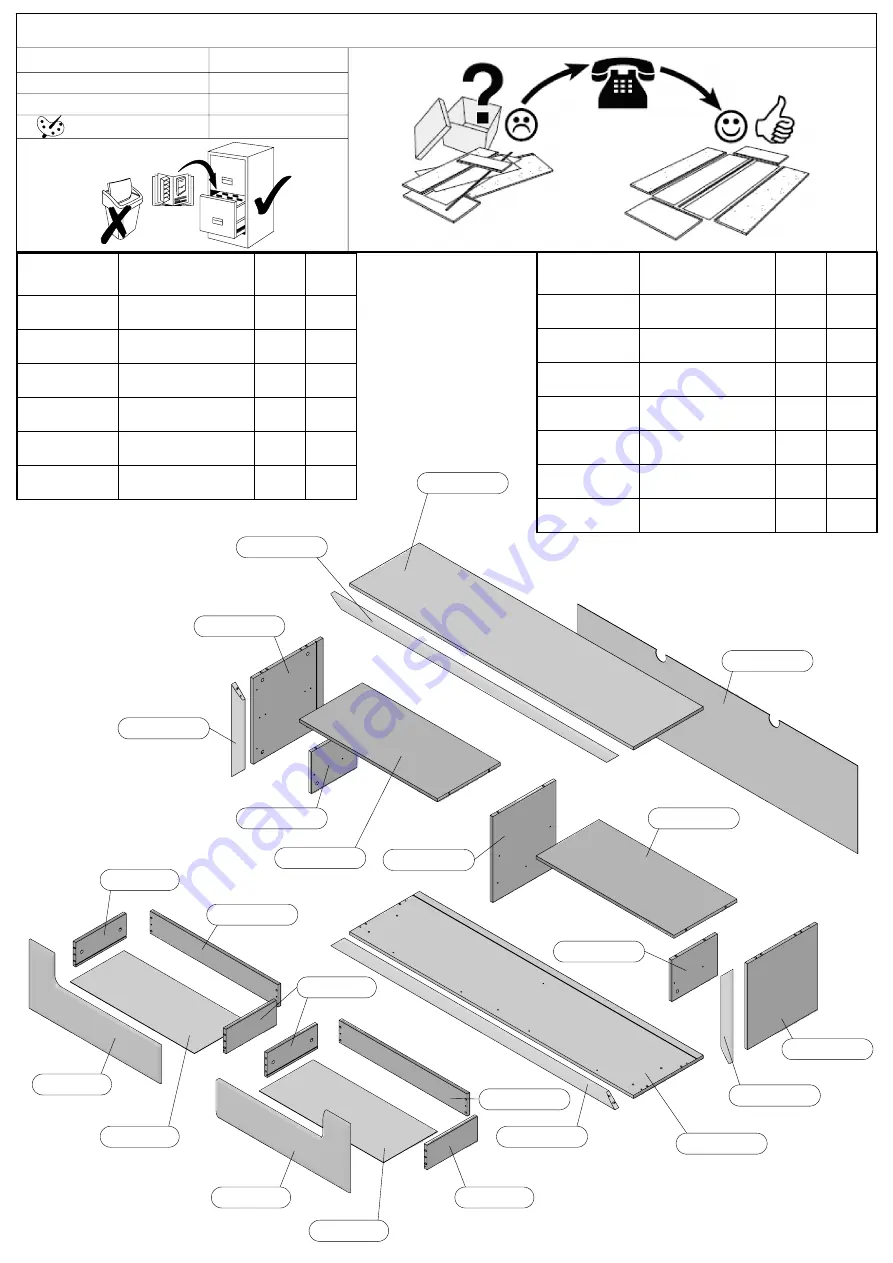 Forte TMST122 Assembling Instruction Download Page 5