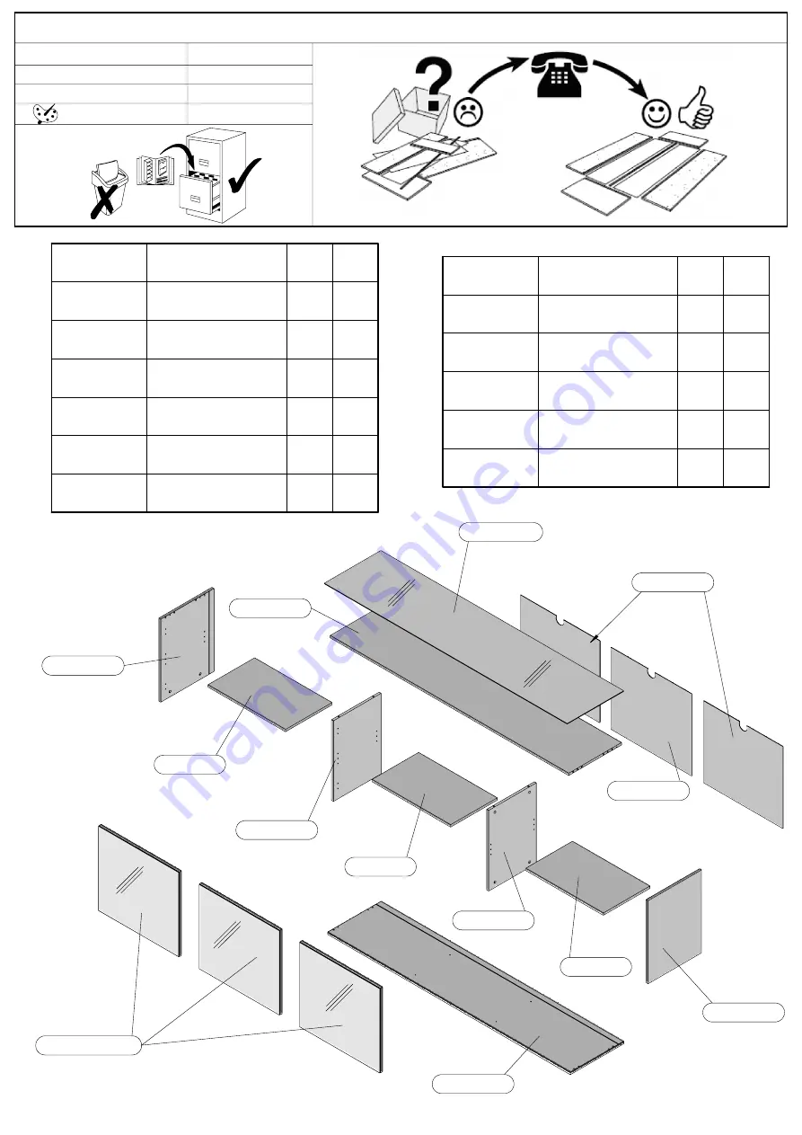 Forte TXCT231 Assembling Instruction Download Page 5