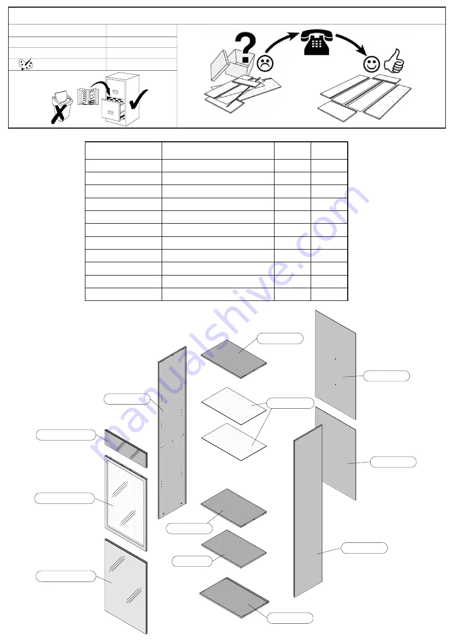 Forte TXCV711R Assembling Instruction Download Page 5