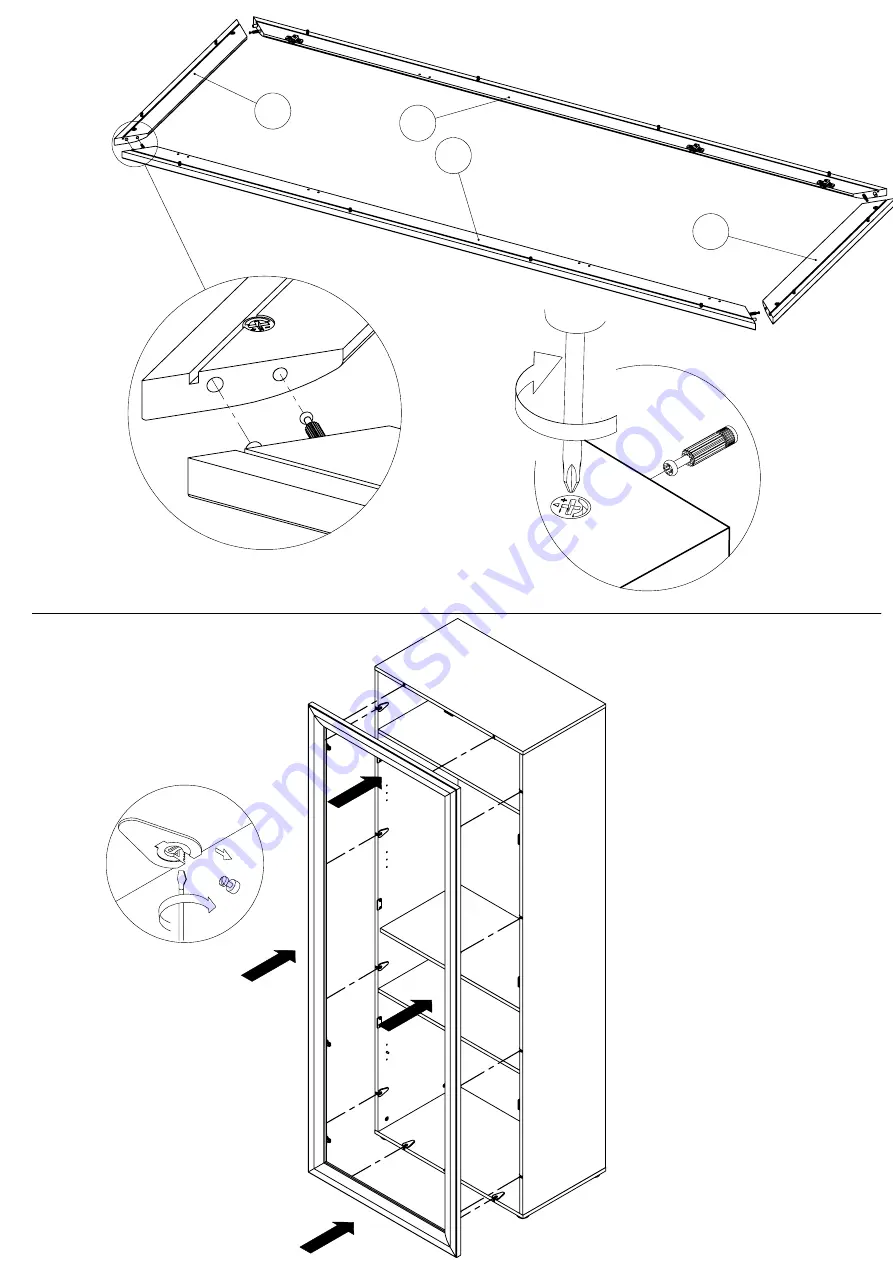 Forte TZV71LB Assembling Instruction Download Page 15