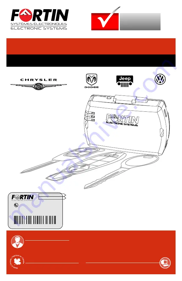 Fortin EVO-CHR T1 Installation Manual Download Page 1