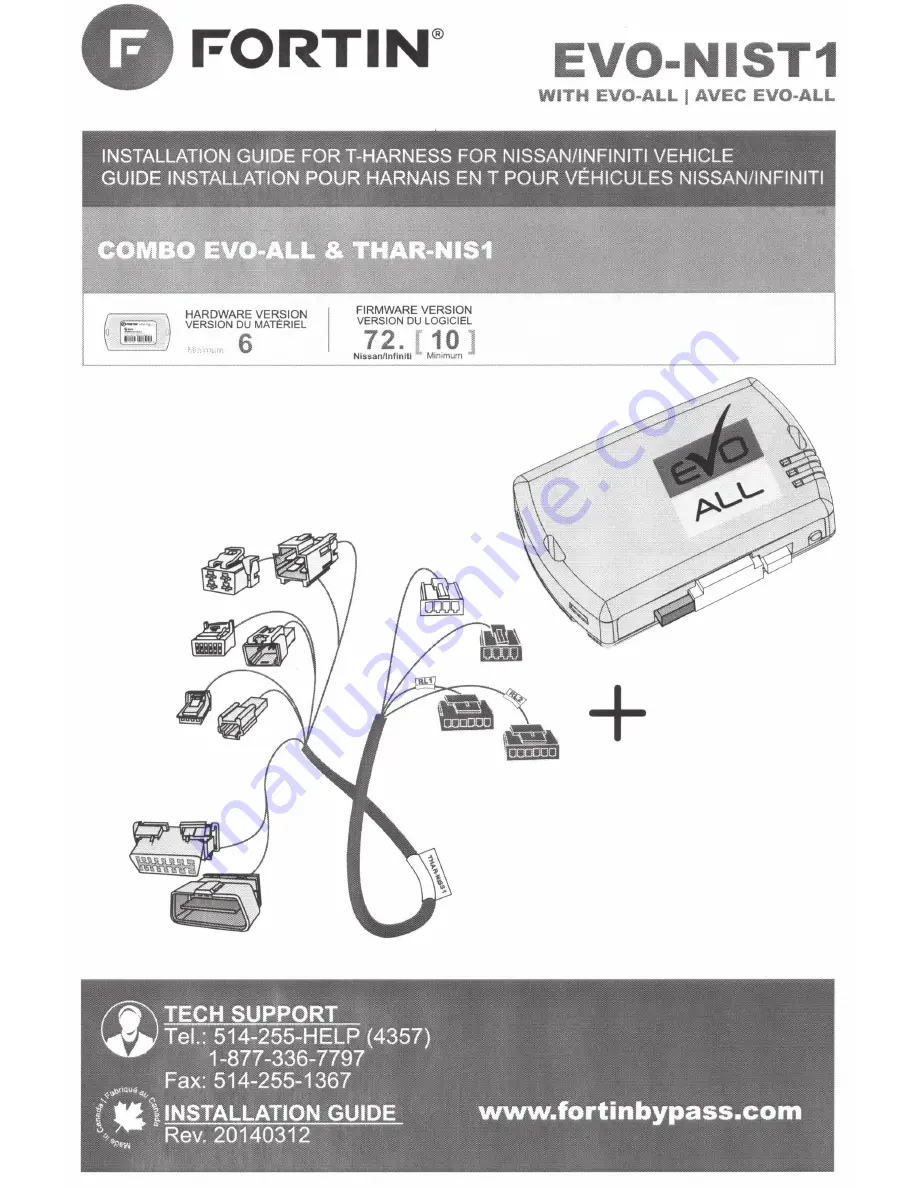 Fortin EVO-NIST1 Installation Manual Download Page 1