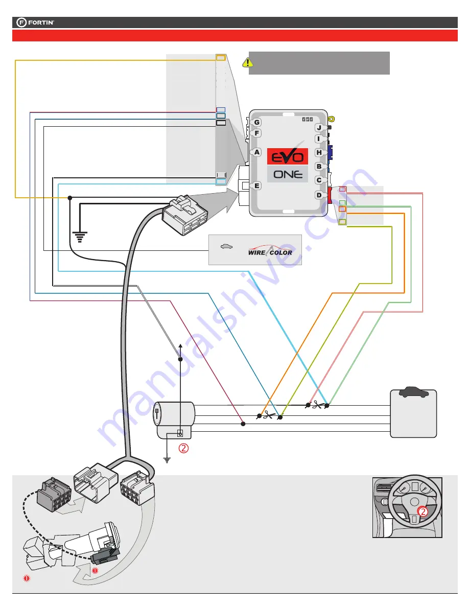 Fortin Evo One THAR-ONE-TOY1 Addendum - Suggested Wiring Configuration Download Page 2