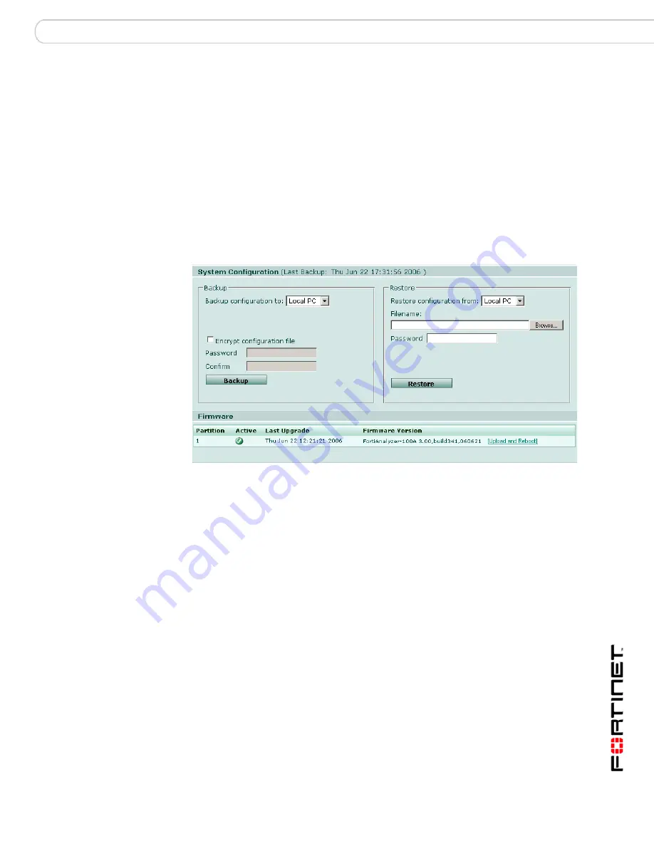 Fortinet FortiAnalyzer-100A Скачать руководство пользователя страница 57