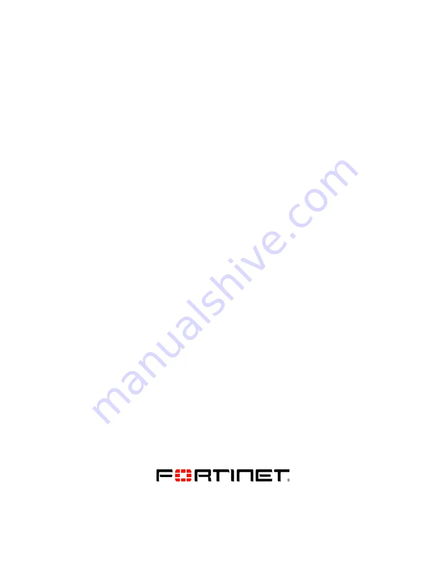 Fortinet FortiGate Voice 4.0 MR1 Administration Manual Download Page 72