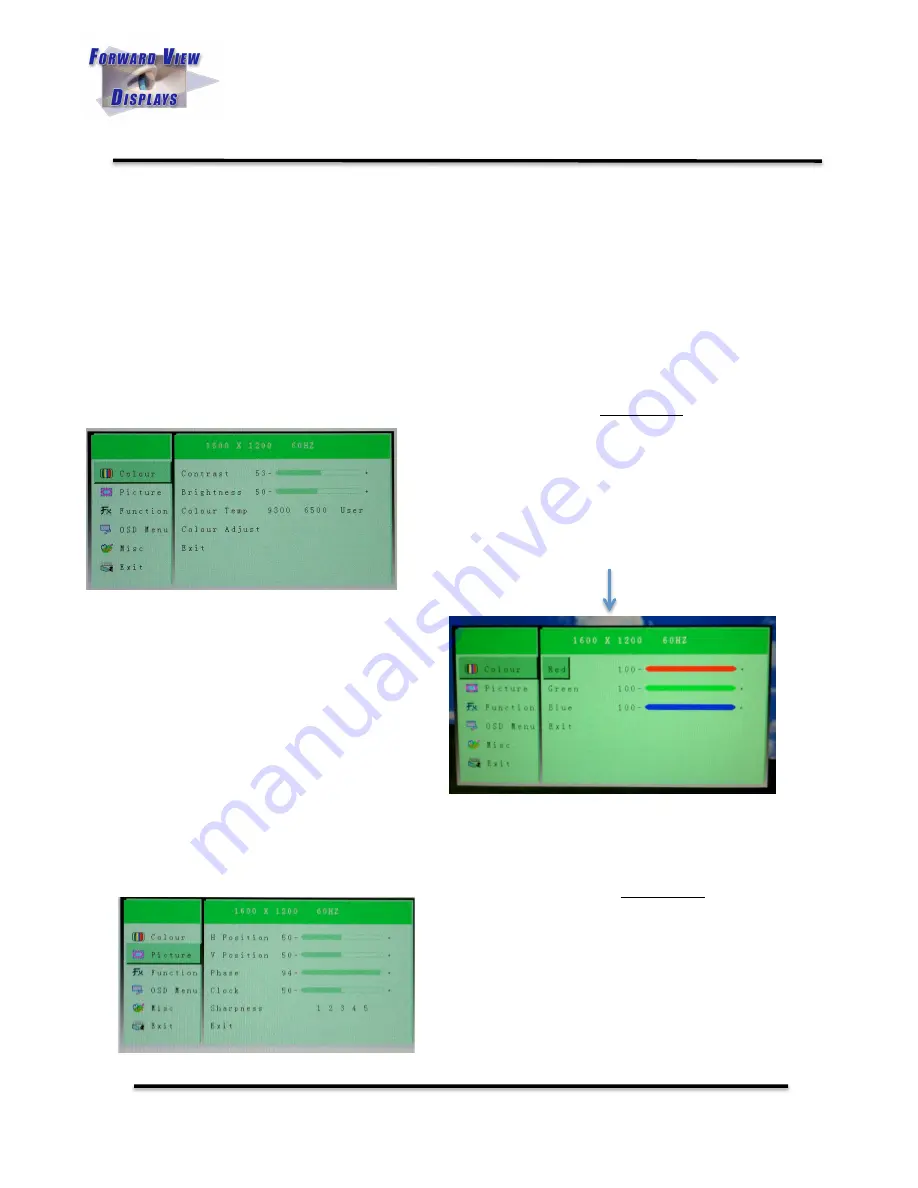 Forward View Displays FPM-201 User Manual Download Page 2