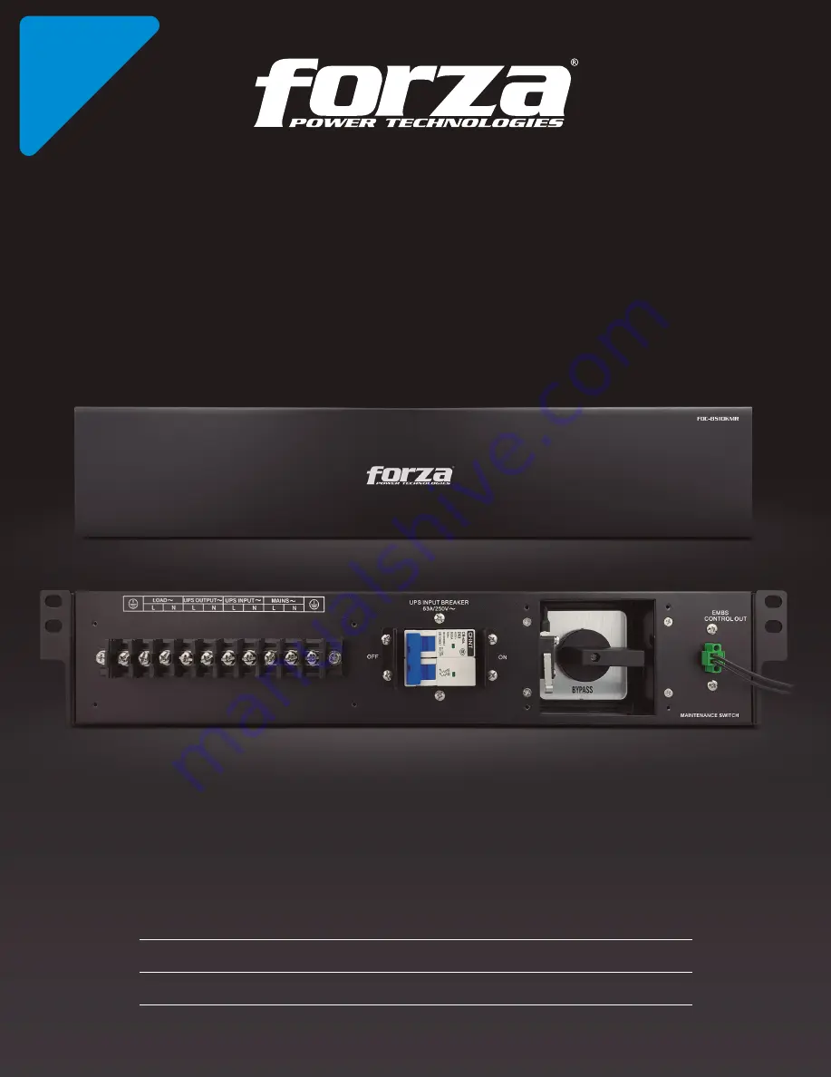 Forza FDC-BS10KMR User Manual Download Page 1