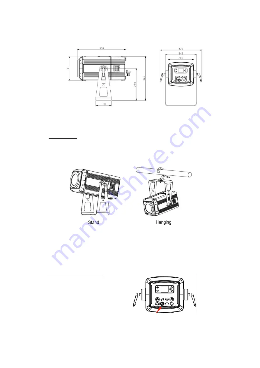 FOS Technologies 200W LED Zoom EXTERIOR GOBO PROJECTOR User Manual Download Page 5