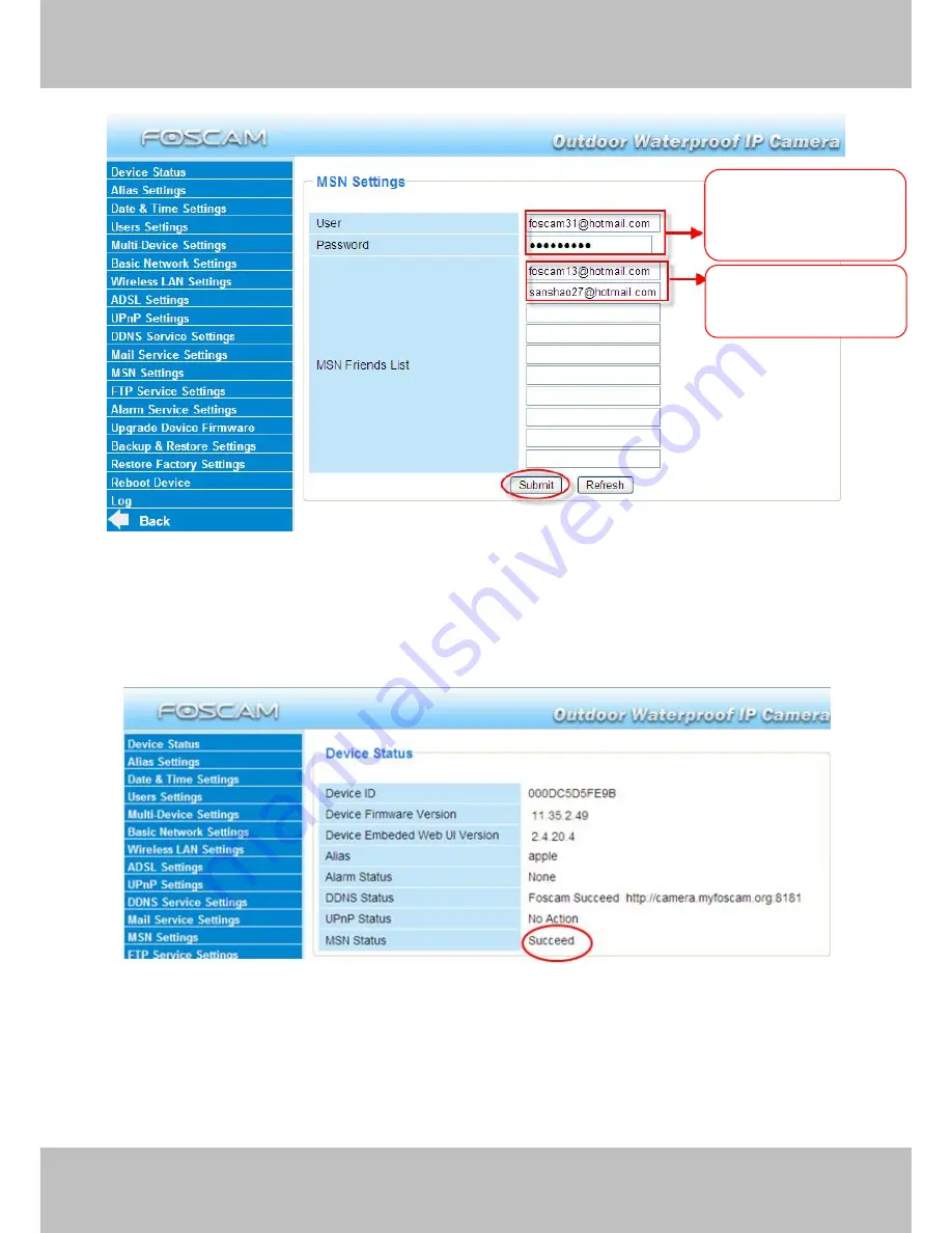 Foscam FI8905W User Manual Download Page 46