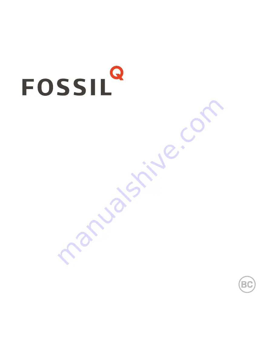 Fossil Q Скачать руководство пользователя страница 1