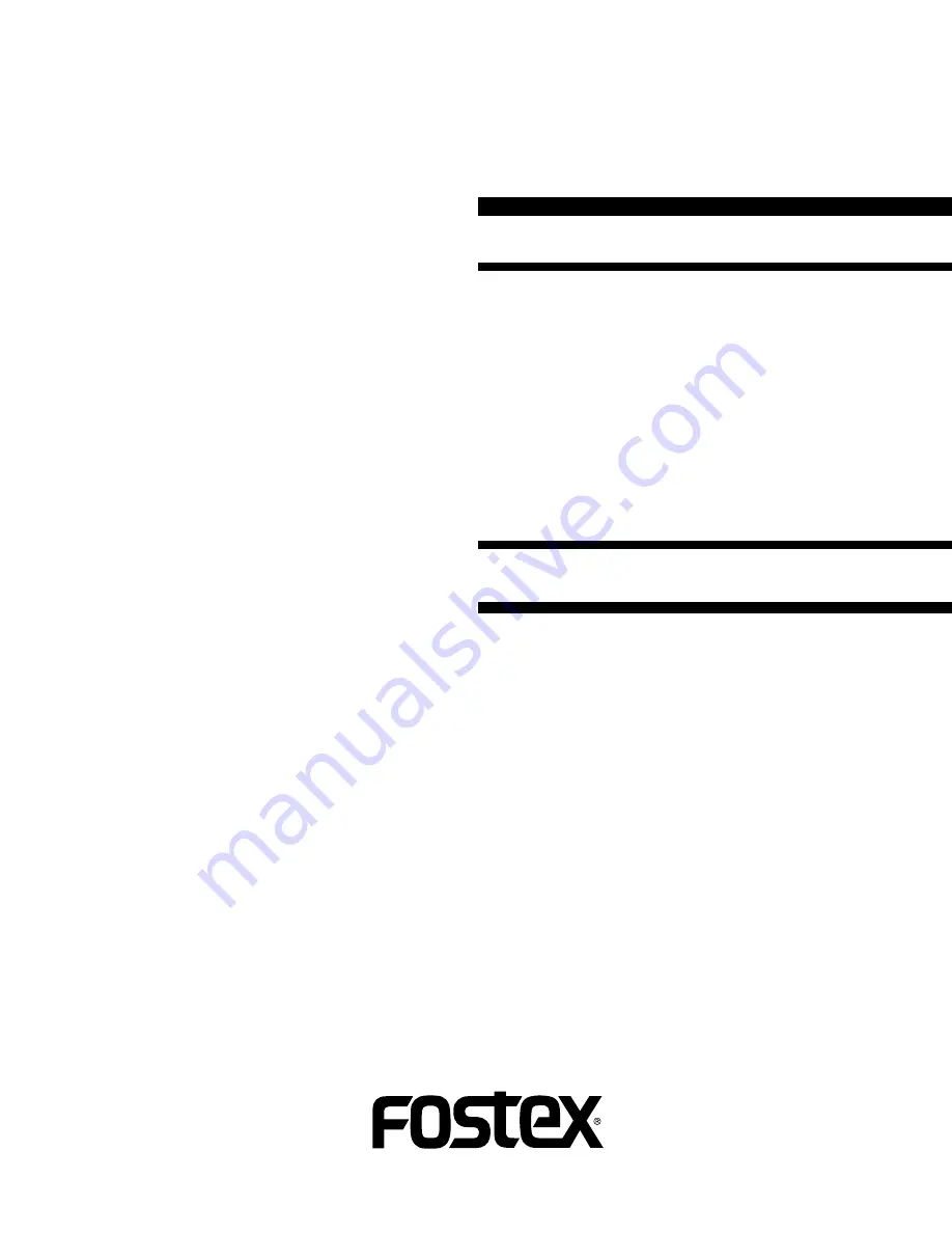 Fostex ADDA-2 PCB Service Manual Supplement Download Page 1