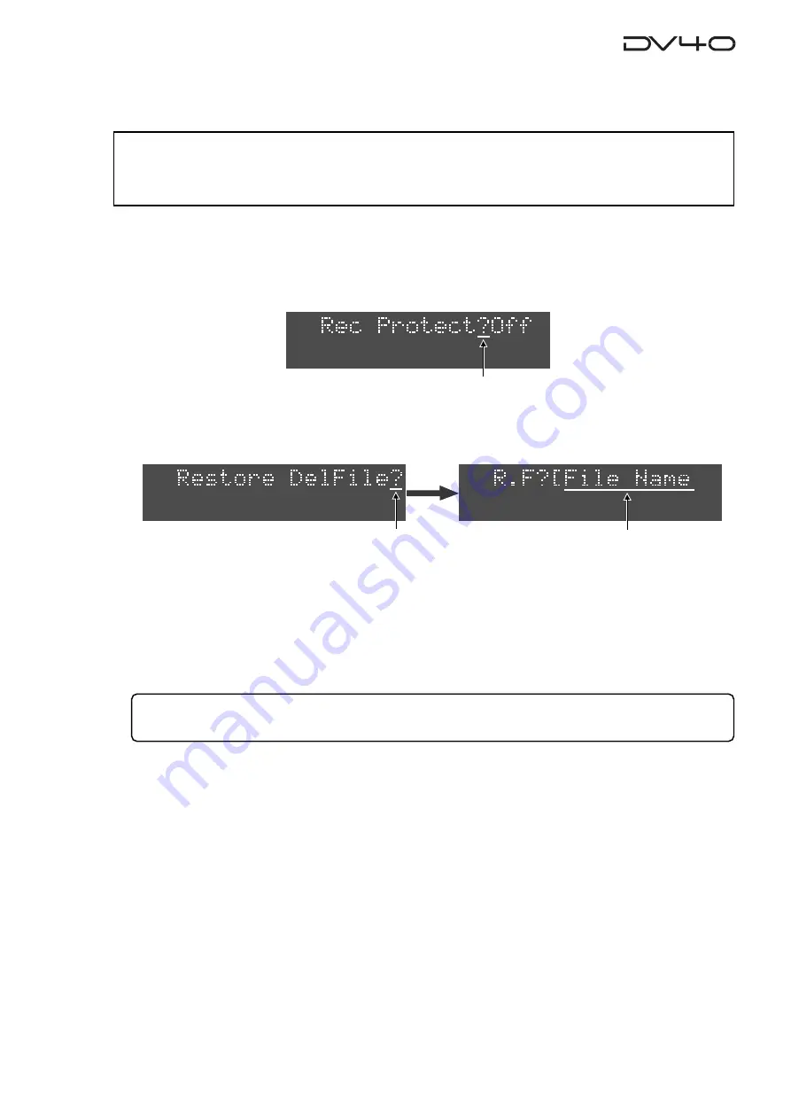 Fostex DV-40 Operation Manual Download Page 91