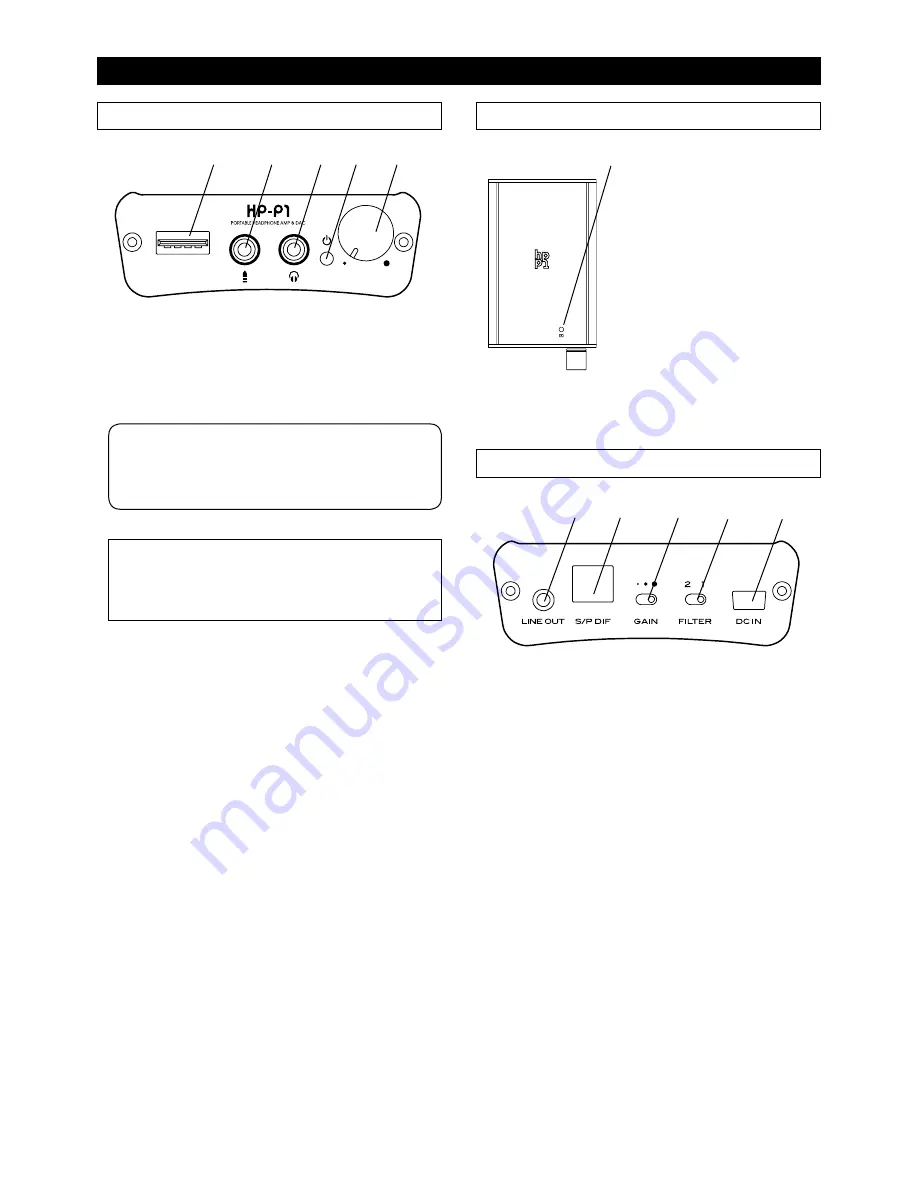 Fostex HP-P1 Owner'S Manual Download Page 5