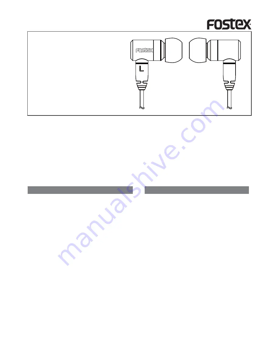 Fostex TE-05 Owner'S Manual Download Page 1