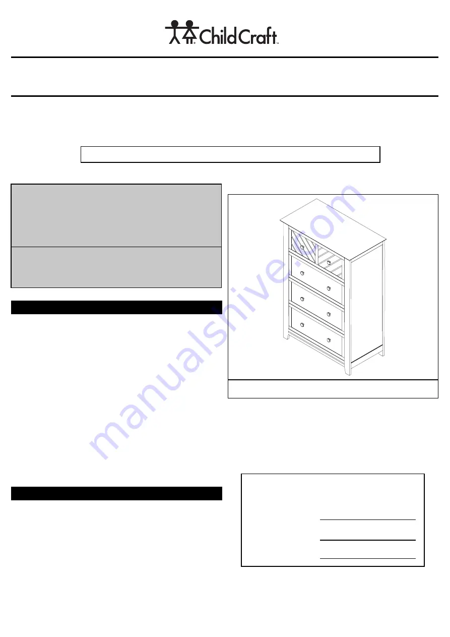 Foundations Child Craft Atwood F01802 Скачать руководство пользователя страница 13