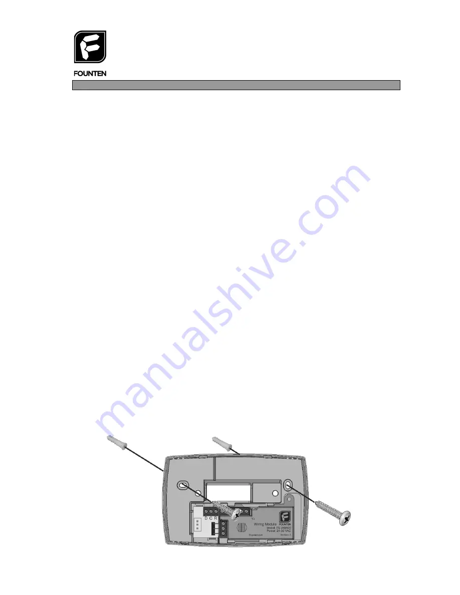 Founten FS-STAT-32AC Installation Manual Download Page 1