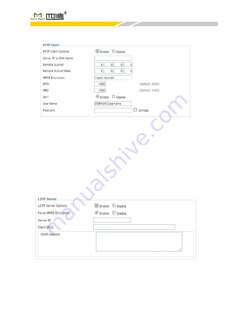 Four-Faith F-NR130 User Manual Download Page 37