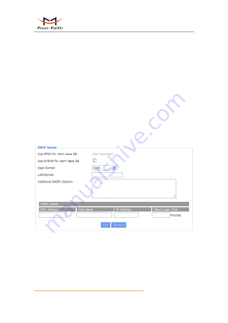 Four-Faith F3 36 Series User Manual Download Page 44