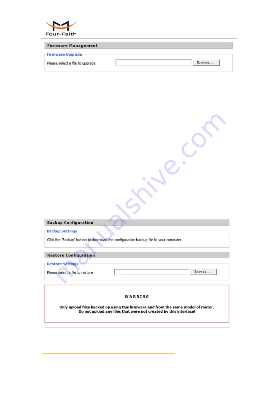 Four-Faith F3 36 Series User Manual Download Page 67