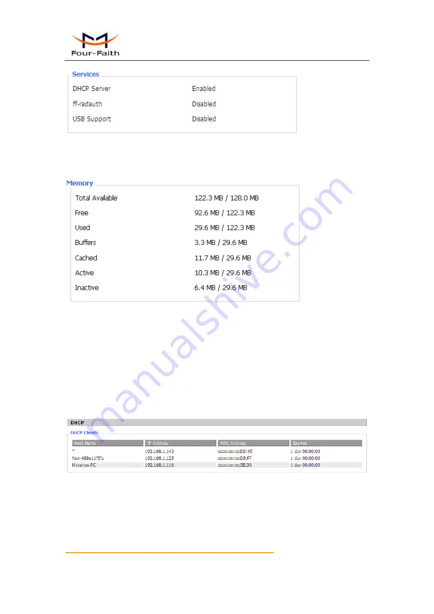 Four-Faith F3 36 Series User Manual Download Page 80