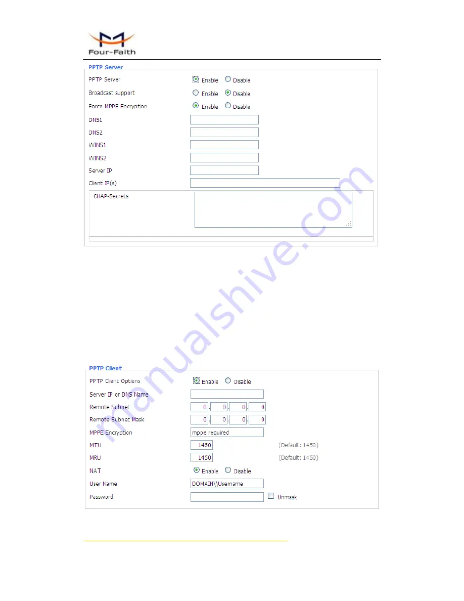 Four-Faith F3125 User Manual Download Page 32