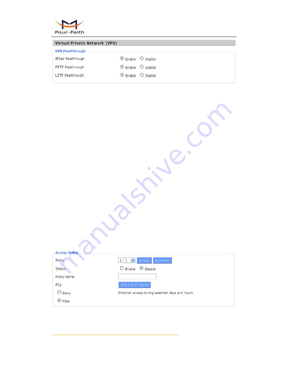 Four-Faith F3125 User Manual Download Page 46