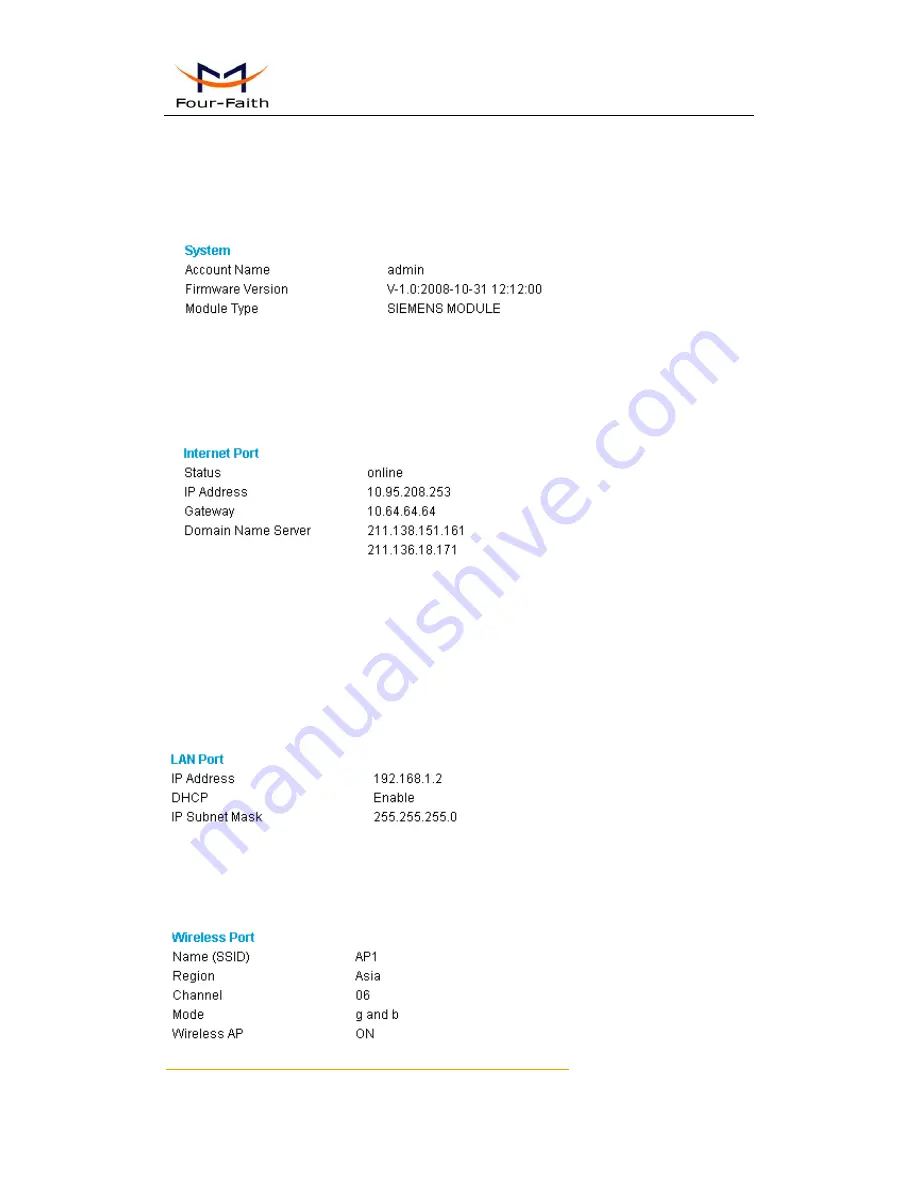 Four-Faith F3133 User Manual Download Page 27